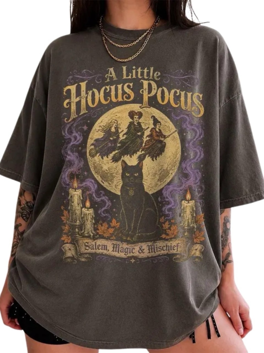 Comfort Colors Pepper A Little Hocus Pocus Graphic Tee